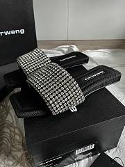 Alexander Wang Anya Crystal Flat Slide Sandals - 2