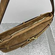 Miu Miu Aventure Suede Bag Brown 40x24x7cm - 6