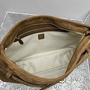 Miu Miu Aventure Suede Bag Brown 40x24x7cm - 5