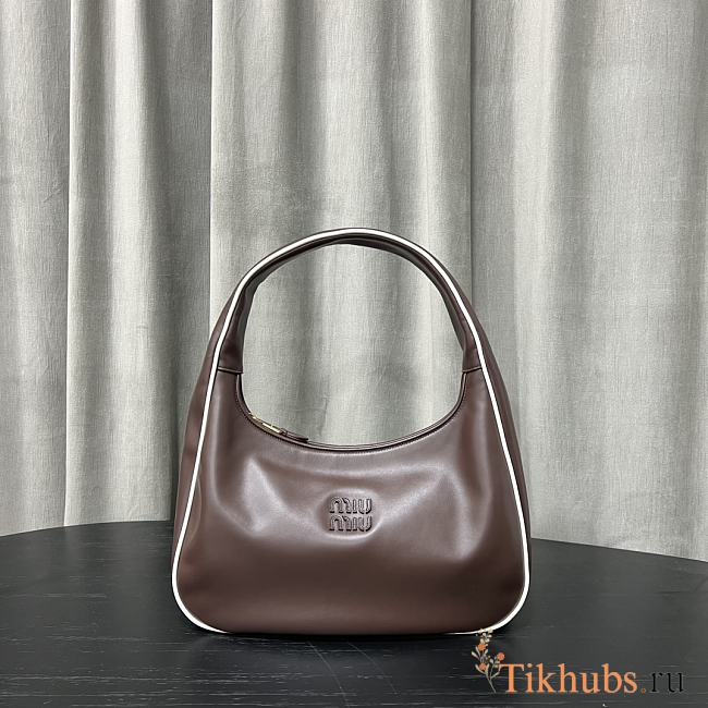 Miu Miu Wander Leather Brown Bag 20x17x6cm - 1