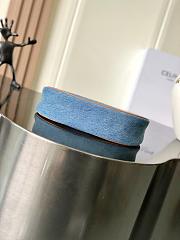 Celine Ava Triomphe Bag Denim Blue 23x13.5x6cm - 5
