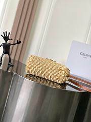Celine Teen Nino Bag Raffia Calfskin 20.5x13x8cm - 5