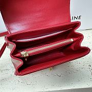Celine Mini 16 Satinated Calfskin Red 18.5x15.5x9cm - 2
