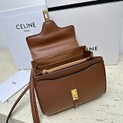 Celine Mini 16 Satinated Calfskin Brown 18.5x15.5x9cm - 6
