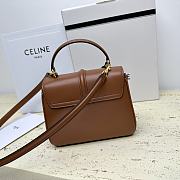 Celine Mini 16 Satinated Calfskin Brown 18.5x15.5x9cm - 5