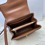 Celine Mini 16 Satinated Calfskin Brown 18.5x15.5x9cm - 3