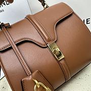 Celine Mini 16 Satinated Calfskin Brown 18.5x15.5x9cm - 2