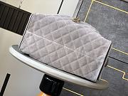 Chanel 25C Hobo Bag Suede Grey 40x30x15cm - 5