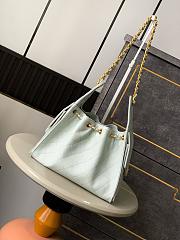 Chanel 25 Small Handbag Light Green Calfskin Gold 30x26x14cm - 2