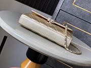 Chanel Flap Chain Bag Gold With Handle 18x10x4.5cm - 5