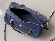 Chanel 25P Clutch With Chain Navy Blue Caviar 18.5x11.5x11cm - 6