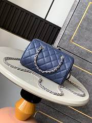 Chanel 25P Clutch With Chain Navy Blue Caviar 18.5x11.5x11cm - 3
