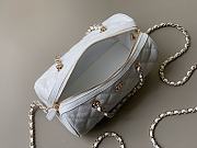 Chanel 25P Clutch With Chain White Caviar 18.5x11.5x11cm - 6