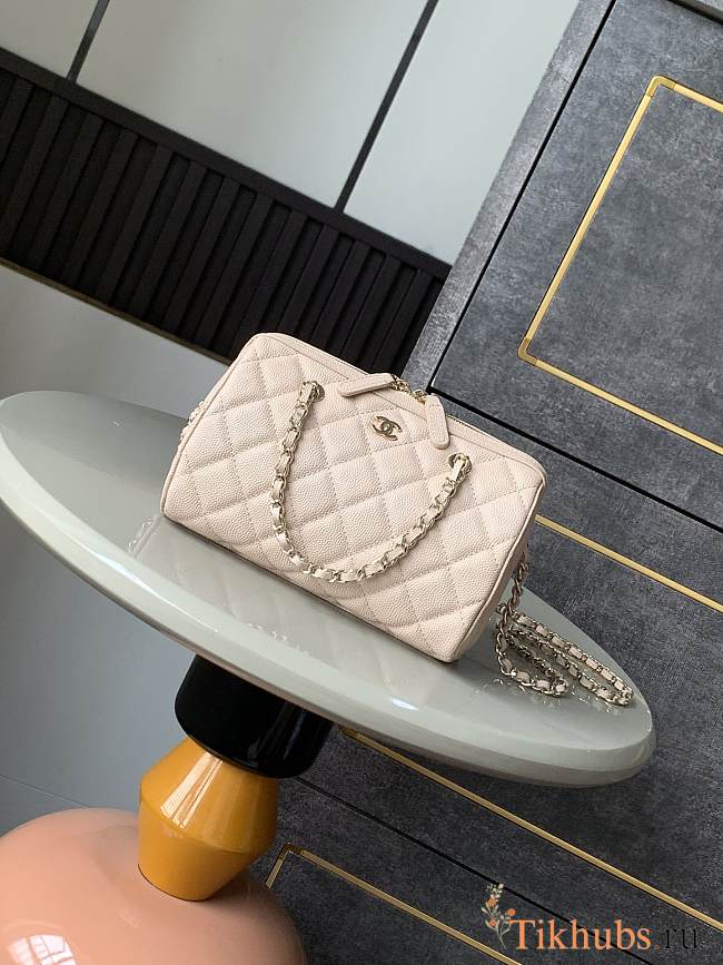 Chanel 25P Clutch With Chain Pink Caviar 18.5x11.5x11cm - 1