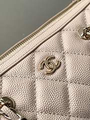 Chanel 25P Clutch With Chain Pink Caviar 18.5x11.5x11cm - 4