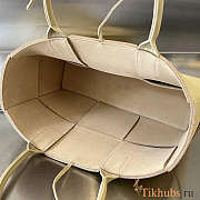 Bottega Veneta Small Arco Tote Bag Pale Beige 30x20x11.5cm - 3