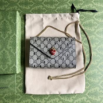 Gucci Double G Strawberry Bag Mini 19x14.5x2cm
