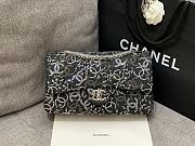 Chanel Flap Bag Black Tweed Strass Crystal 25cm - 1