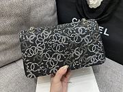 Chanel Flap Bag Black Tweed Strass Crystal 25cm - 3