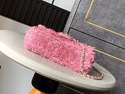 Chanel Flap Bag Pink Sequins 20cm - 5