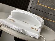 Chanel Flap Bag White Sequins 20cm - 6