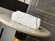 Chanel Flap Bag White Sequins 20cm - 5