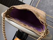 Chanel Bucket Bag Brown Suede Calfskin 27x20x14cm - 6