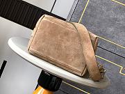 Chanel Bucket Bag Brown Suede Calfskin 27x20x14cm - 5