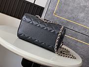 Chanel 25P Clutch With Chain Black Caviar 18.5x11.5x11cm - 6