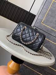Chanel 25P Clutch With Chain Black Caviar 18.5x11.5x11cm - 3