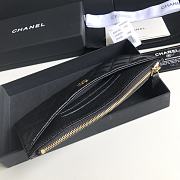 Chanel Long Wallet Black Caviar Gold 19.5x10.5x3cm - 3