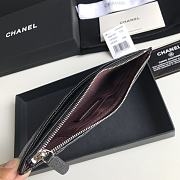 Chanel Long Wallet Black Caviar Silver 19.5x10.5x3cm - 3