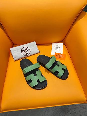 Hermes Chypre Green Sandal