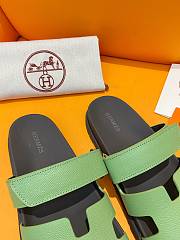 Hermes Chypre Green Sandal - 2