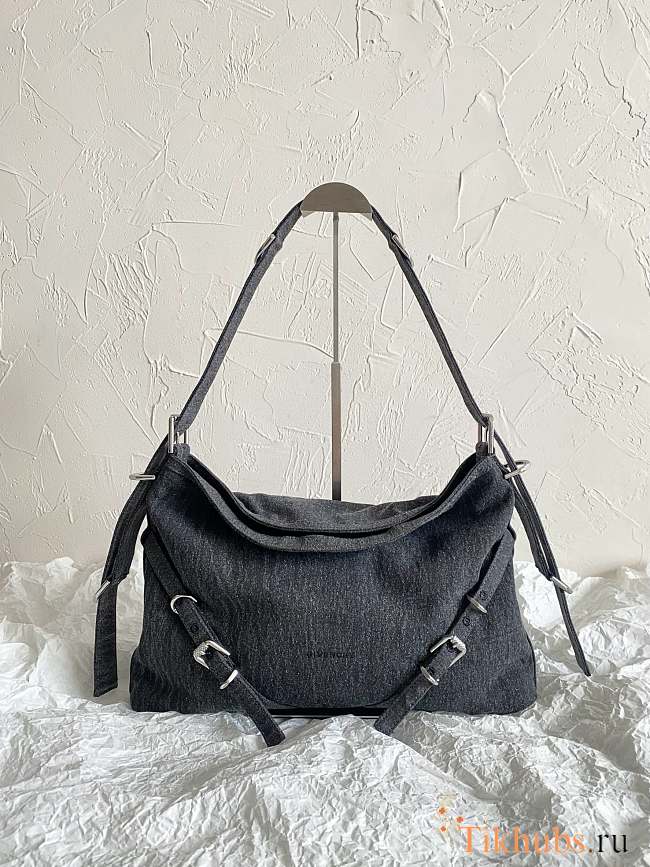 Givenchy Medium Voyou Bag Denim 40x27x6.5cm - 1