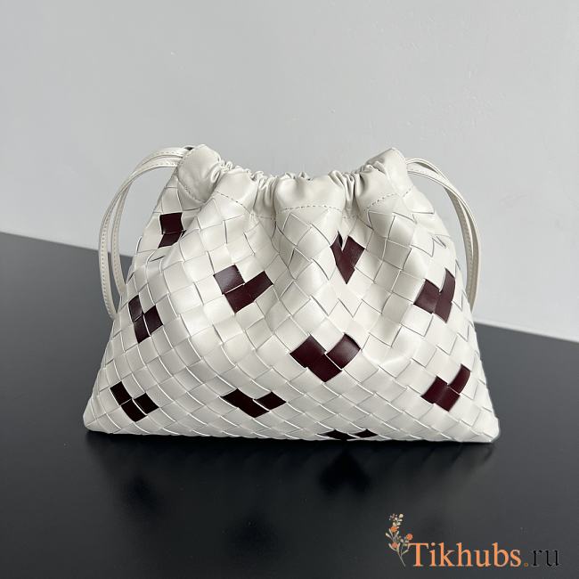 Bottega Veneta Dustbag White Dark Red 32x23cm - 1