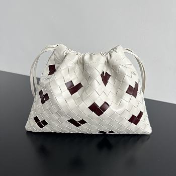Bottega Veneta Dustbag White Dark Red 32x23cm