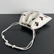 Bottega Veneta Dustbag White Dark Red 32x23cm - 6