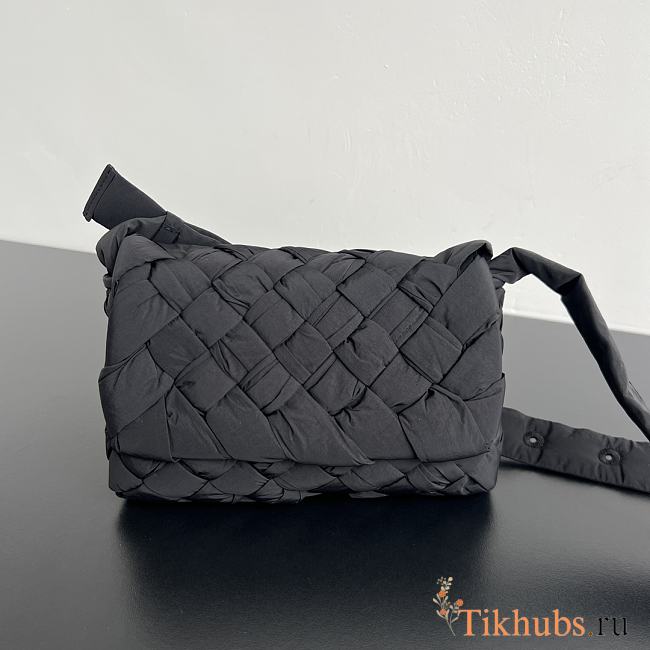 Bottega Veneta Small Rumple Messenger Polyester Black 21x14x5cm - 1
