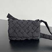 Bottega Veneta Small Rumple Messenger Polyester Black 21x14x5cm - 1