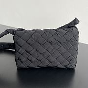 Bottega Veneta Small Rumple Messenger Polyester Black 21x14x5cm - 4