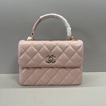 Chanel Trendy Top Handle Light Pink Gold Bag 25cm