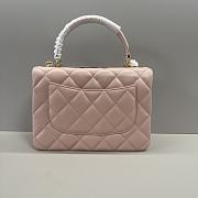 Chanel Trendy Top Handle Light Pink Gold Bag 25cm - 4