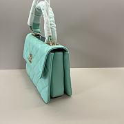 Chanel Trendy Top Handle Blue Gold Bag 25cm - 5