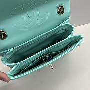 Chanel Trendy Top Handle Blue Gold Bag 25cm - 3