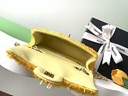Chanel Flap Bag Sequins Yellow Gold 21x14x8cm - 4