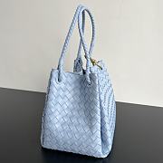 Bottega Veneta Medium Andiamo Parachute Tote Blue 30x26x20cm - 6
