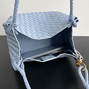 Bottega Veneta Medium Andiamo Parachute Tote Blue 30x26x20cm - 5