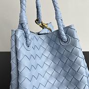 Bottega Veneta Medium Andiamo Parachute Tote Blue 30x26x20cm - 2