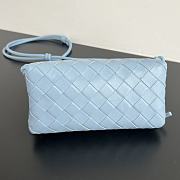 Bottega Veneta Intrecciato Concert Pouch Blue 18.5x11.5x8.5cm - 5
